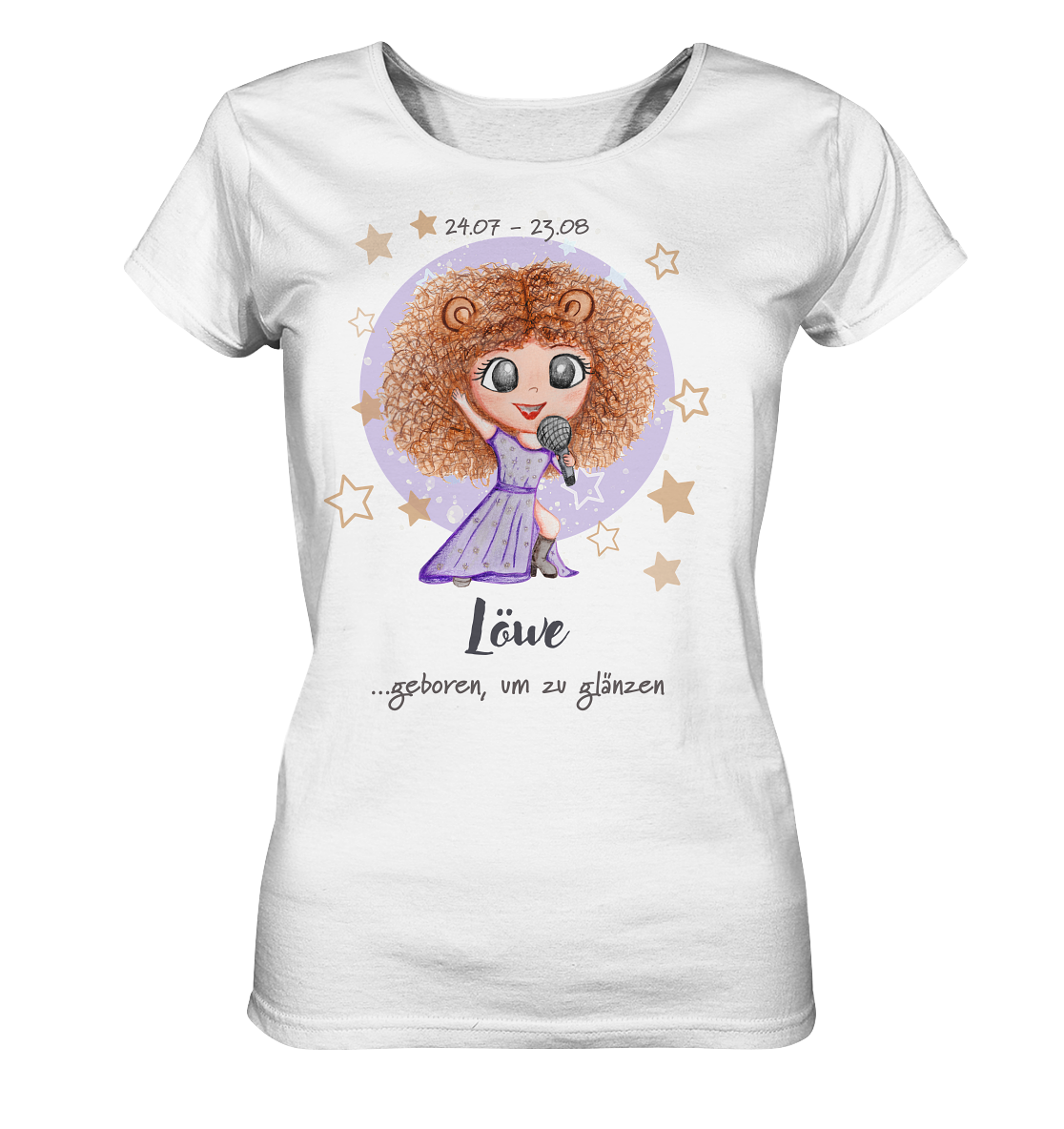 Sternzeichen Löwe  - Ladies Organic Shirt